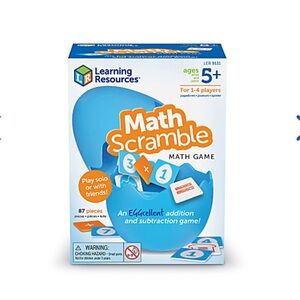 Learning Resources Math Scramble Game - Blue